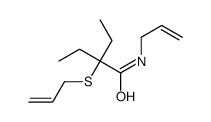 N-Allyl-2-allylthio-2-ethylbutyramide structure