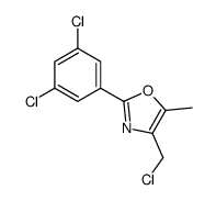 4-(chloromethyl)-2-(3,5-dichlorophenyl)-5-methyl-1,3-oxazole结构式