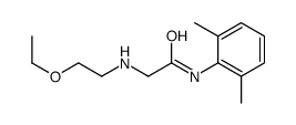N-(2,6-dimethylphenyl)-2-(2-ethoxyethylamino)acetamide结构式