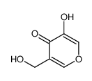 3-hydroxy-5-(hydroxymethyl)pyran-4-one结构式