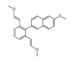 2-(2,6-bis{2-methoxyvinyl}phenyl)-6-methoxynaphthalene结构式