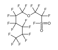 1,1,2,2-tetrafluoro-2-(1,1,2,2,3,3,4,4,5,5,6,6,6-tridecafluorohexoxy)ethanesulfonyl fluoride结构式