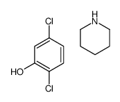 2,5-dichlorophenol,piperidine Structure