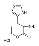 (S)-ETHYL 2-AMINO-3-(1H-IMIDAZOL-4-YL)PROPANOATE HYDROCHLORIDE结构式