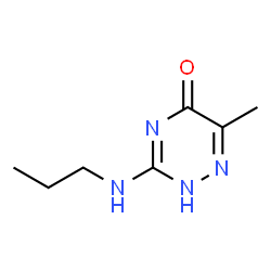 6-methyl-3-(propylamino)-1,2,4-triazin-5(4H)-one结构式