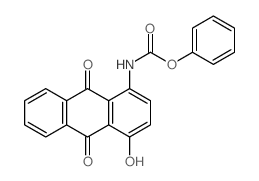 phenyl N-(4-hydroxy-9,10-dioxo-anthracen-1-yl)carbamate结构式