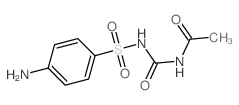 N-[(4-aminophenyl)sulfonylcarbamoyl]acetamide结构式