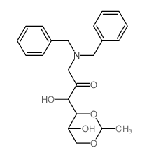 3-(dibenzylamino)-1-hydroxy-1-(5-hydroxy-2-methyl-1,3-dioxan-4-yl)propan-2-one结构式