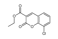 ethyl 8-chloro-2-oxochromene-3-carboxylate结构式