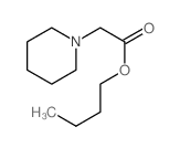 butyl 2-(1-piperidyl)acetate structure