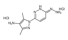 3-Hydrazino-6-(3,5-dimethyl-4-amino-1-pyrazolyl)pyridazine dihydrochlo ride structure