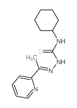 Hydrazinecarbothioamide,N-cyclohexyl-2-[1-(2-pyridinyl)ethylidene]- structure