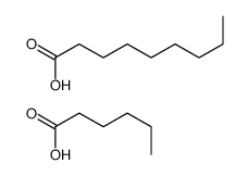 hexanoic acid,nonanoic acid Structure