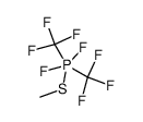 difluoro(methylthio)bis(trifluoromethyl)-l5-phosphane结构式