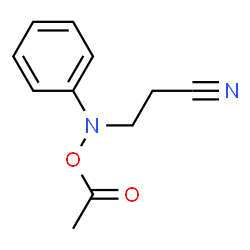 O-acetyl-N-(2-cyanoethyl)-N-phenylhydroxylamino Structure