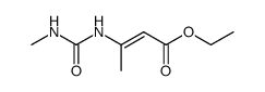 3-(N'-methyl-ureido)-crotonic acid ethyl ester结构式
