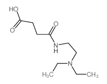 Butanoic acid,4-[[2-(diethylamino)ethyl]amino]-4-oxo-结构式