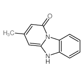 (9CI)-3-甲基吡啶并[1,2-a]苯并咪唑-1(5H)-酮结构式