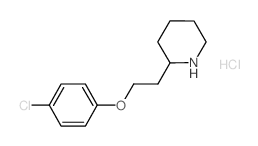 2-[2-(4-Chlorophenoxy)ethyl]piperidine hydrochloride Structure