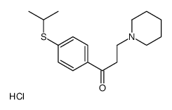 3-piperidin-1-yl-1-(4-propan-2-ylsulfanylphenyl)propan-1-one,hydrochloride结构式