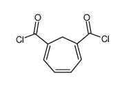 cyclohepta-3,5,7-triene-1,3-dicarbonyl dichloride结构式