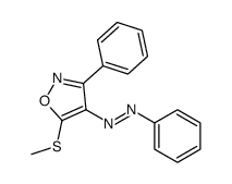 (5-methylsulfanyl-3-phenyl-1,2-oxazol-4-yl)-phenyldiazene Structure