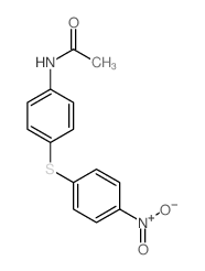 Acetamide,N-[4-[(4-nitrophenyl)thio]phenyl]-结构式