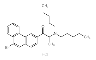 1-Propanone,1-(9-bromo-3-phenanthrenyl)-2-(dipentylamino)-, hydrochloride (1:1) picture