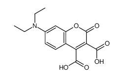 7-(DIETHYLAMINO)COUMARIN-3,4-DICARBOXYLIC ACID structure