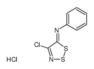 4-chloro-N-phenyl-5H-1,2,3-dithiazol-5-imine hydrochloride Structure