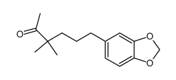 6-(benzo[d][1,3]dioxol-5-yl)-3,3-dimethylhexan-2-one结构式