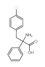 2-amino-3-(4-chlorophenyl)-2-phenyl-propanoic acid structure