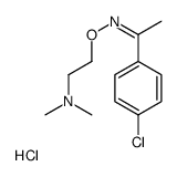 2-[(Z)-1-(4-chlorophenyl)ethylideneamino]oxy-N,N-dimethylethanamine,hydrochloride Structure