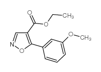 ETHYL-5-(3-METHOXYPHENYL)-ISOXAZOLE-4-CARBOXYLATE Structure