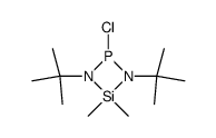 1,3-Di-tert-butyl-2-chlor-4,4-dimethyl-1,3-diaza-2-phospha-4-silacyclobutan Structure