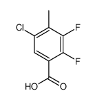 5-氯-2,3-二氟-4-甲基苯甲酸结构式