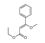 ethyl 3-methoxy-3-phenylprop-2-enoate结构式