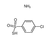 4-chlorobenzenesulfonothioicS-acid, ammonia salt结构式