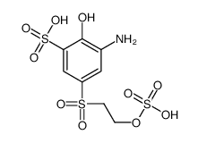 3-amino-2-hydroxy-5-(2-sulfooxyethylsulfonyl)benzenesulfonic acid Structure