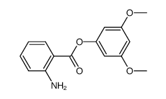 3,5-dimethoxyphenyl-2'-aminobenzoate结构式