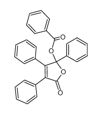 5-(Benzoyloxy)-3,4,5-triphenyl-1-oxacyclopent-3-en-2-one Structure