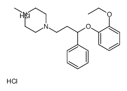 1-[3-(2-ethoxyphenoxy)-3-phenylpropyl]-4-methylpiperazine,dihydrochloride结构式