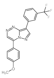 Pyrazolo[5,1-c][1,2,4]triazine,4-(4-methoxyphenyl)-8-[3-(trifluoromethyl)phenyl]- picture