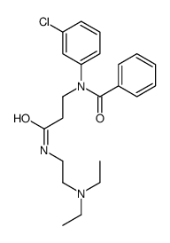 N-(m-Chlorophenyl)-N-[2-[[2-(diethylamino)ethyl]carbamoyl]ethyl]benzamide结构式