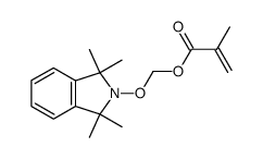 (1,1,3,3-tetramethylisoindolin-2-yloxy)methyl 2-methylpropenoate Structure