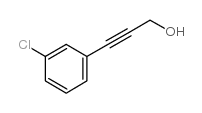3-(3-chlorophenyl)prop-2-yn-1-ol结构式