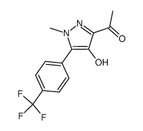 1- [4-Hydroxy-1-methyl-5- [4- (trifluoromethyl)phenyl]-1H-pyrazol-3-yl]ethanone Structure