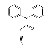 3-carbazol-9-yl-3-oxopropanenitrile结构式