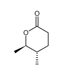 (+)-(5S,6R)-tetrahydro-5,6-dimethyl-2H-pyran-2-one Structure