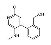 [2-[2-chloro-5-(methylamino)pyridin-4-yl]phenyl]methanol结构式